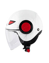 Kappa KJ05 criança Poder Jet moto Capacete branco brilhante vermelho – Maximomoto PT