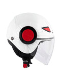 Kappa KJ05 criança Poder Jet moto Capacete branco brilhante vermelho