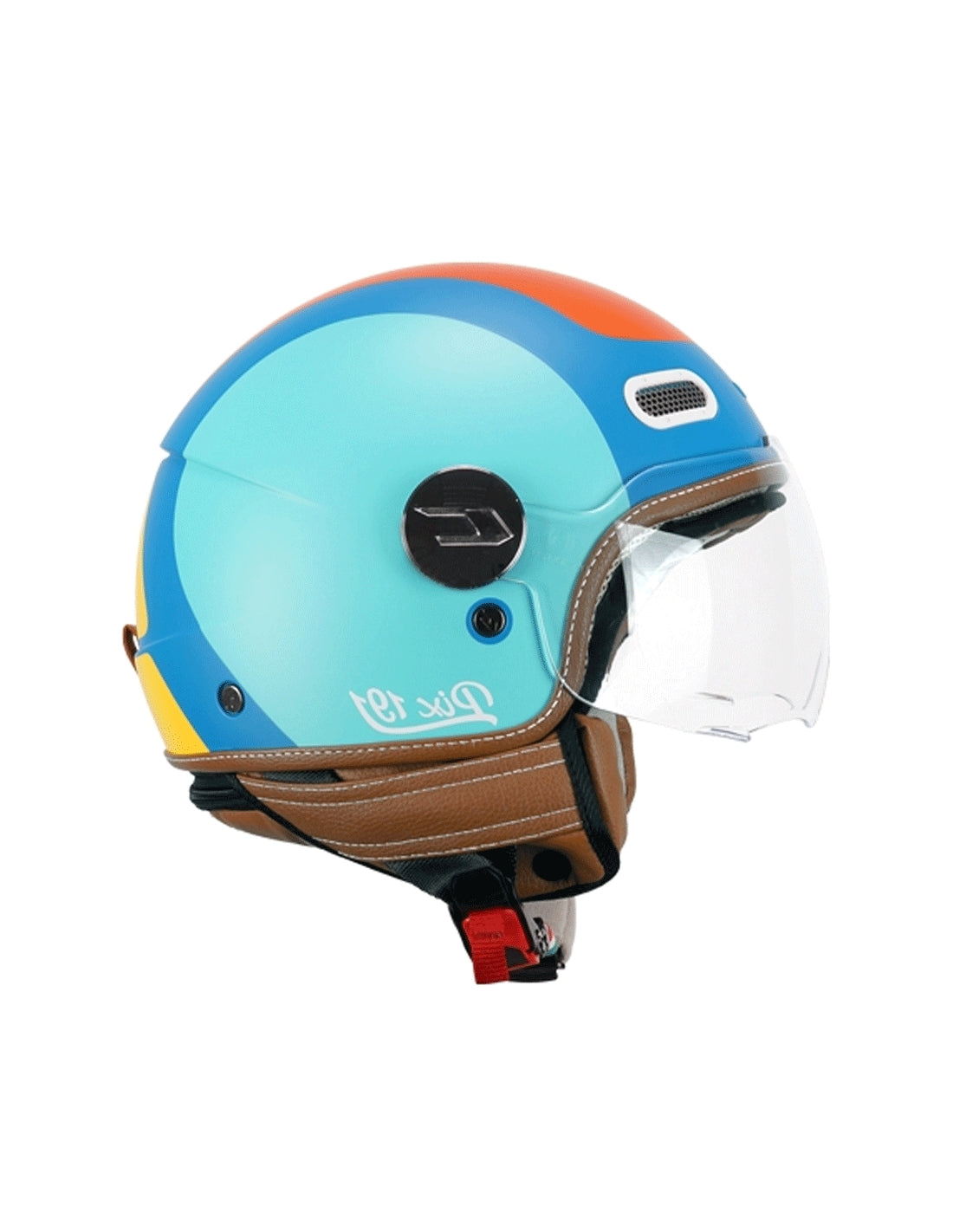 CGM 191G PIX SPRINT OPEN CASCO Matte orange sky blue – 1 – Maximomoto PT