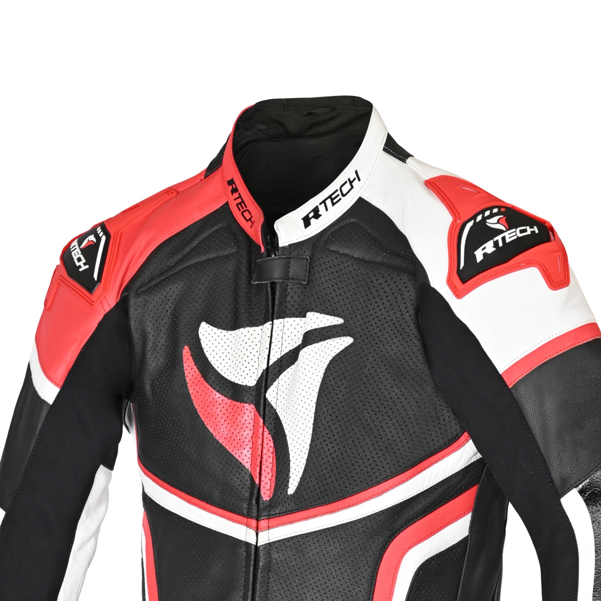 R-TECH HAWK 1 PC Moto Fatos Preto Branco Vermelho