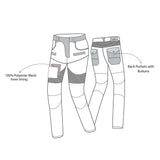 BELA ALPHA (MXD-404) Moto Textil Calcas Azu