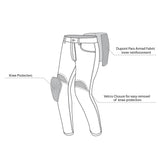 BELA BOSTON Jeans CE Moto Calcas Escuro Cinza