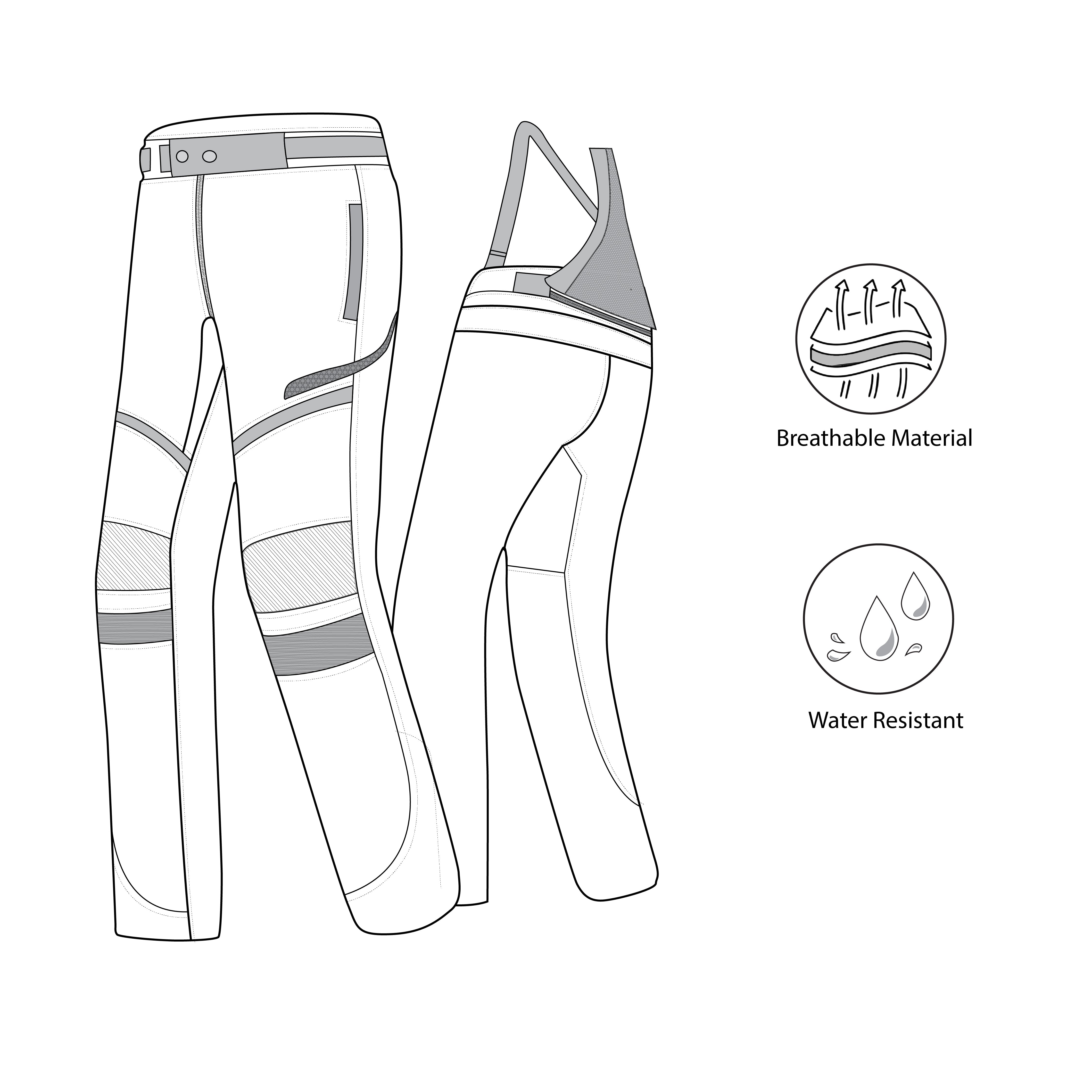 BELA CALM DIGGER Motorcycle Textile Pants Black 32L – 13 – Maximomoto PT