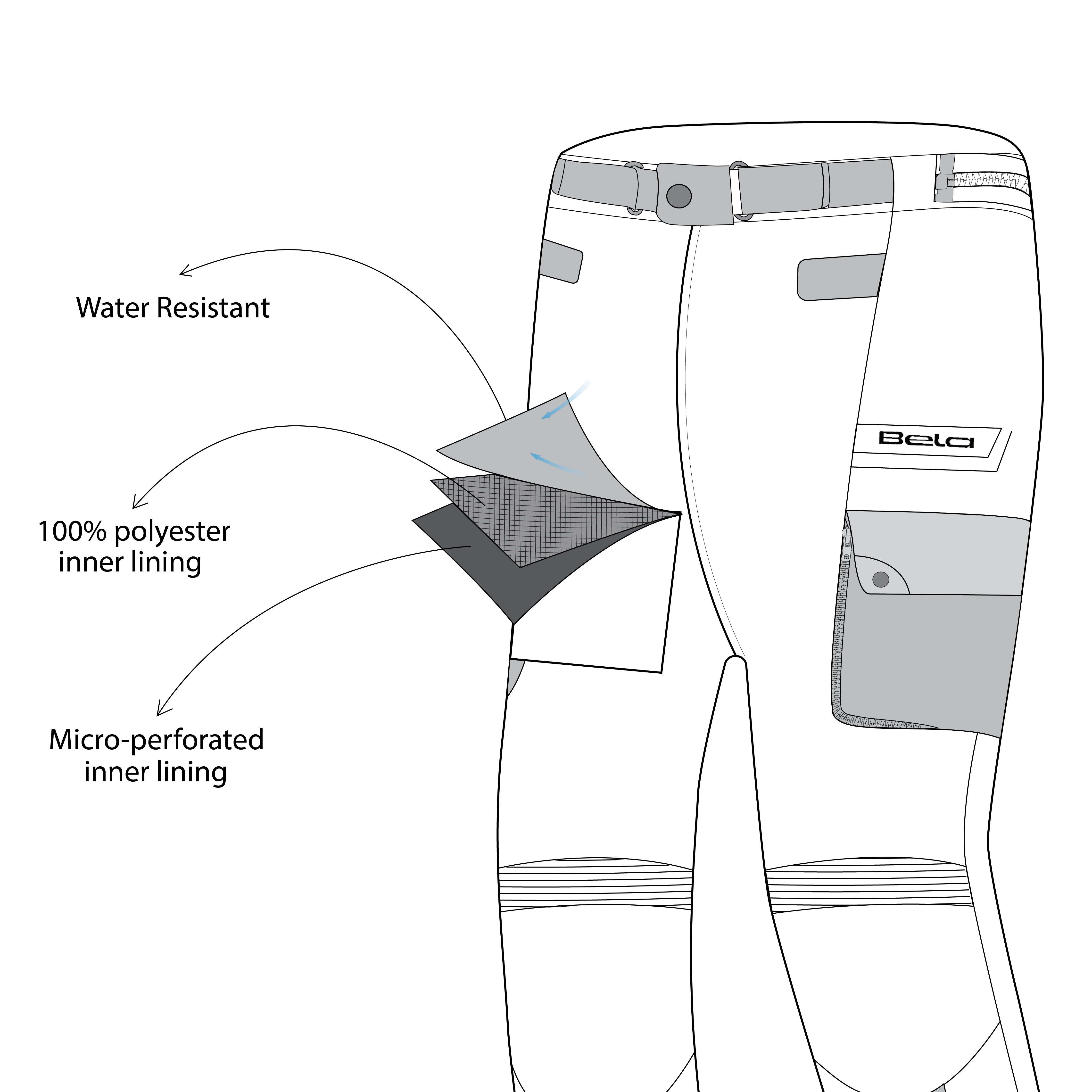 BELA CROSSROAD Extreme WP Moto Textile Calcas