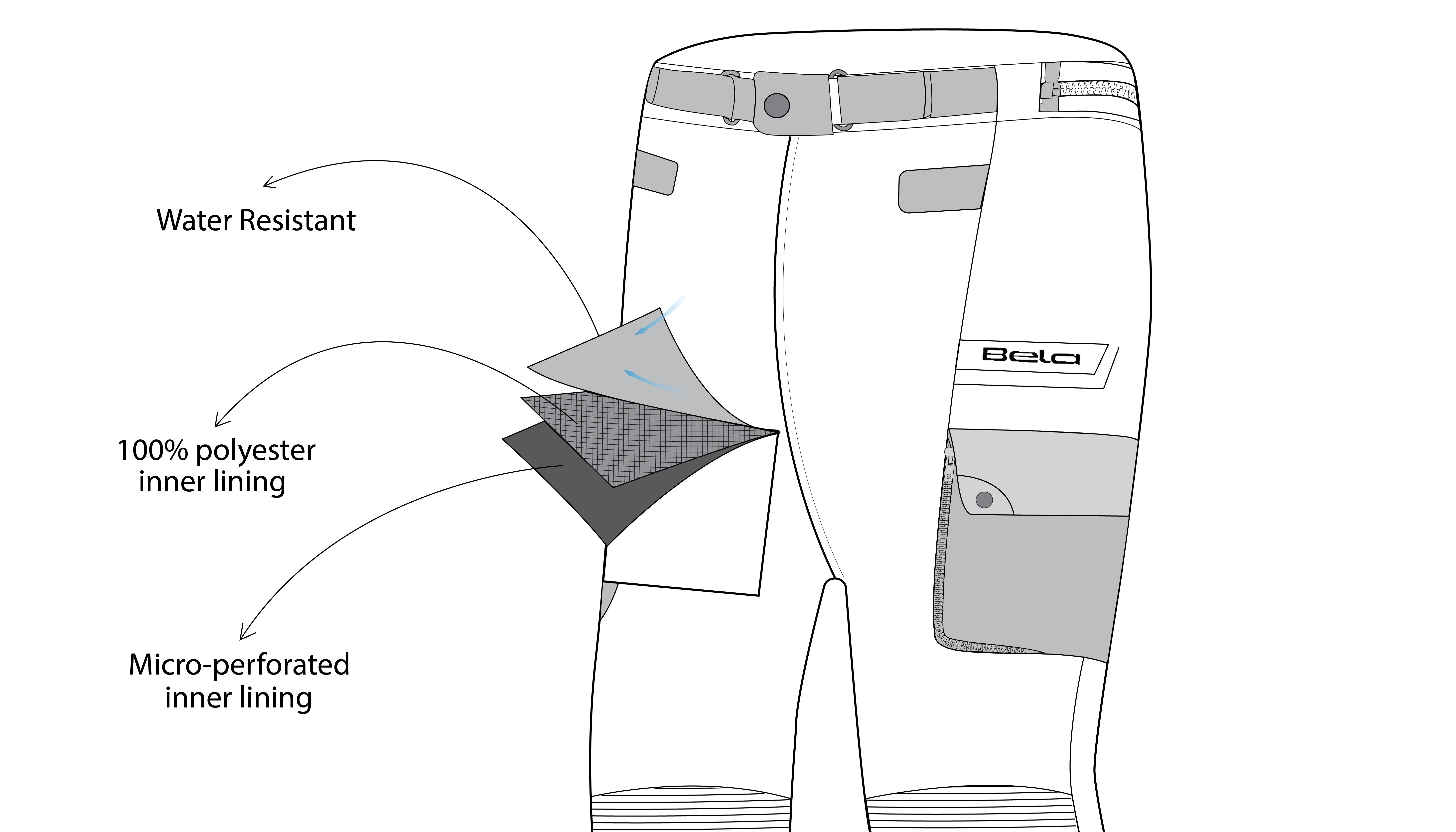 BELA EXTREME CROSSROAD WP Moto Textile Pants Black Anthracite Red – 11 – Maximomoto PT