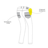 BELA RIO Vaquero CE Denim Jeans Moto Homem Calcas Azul