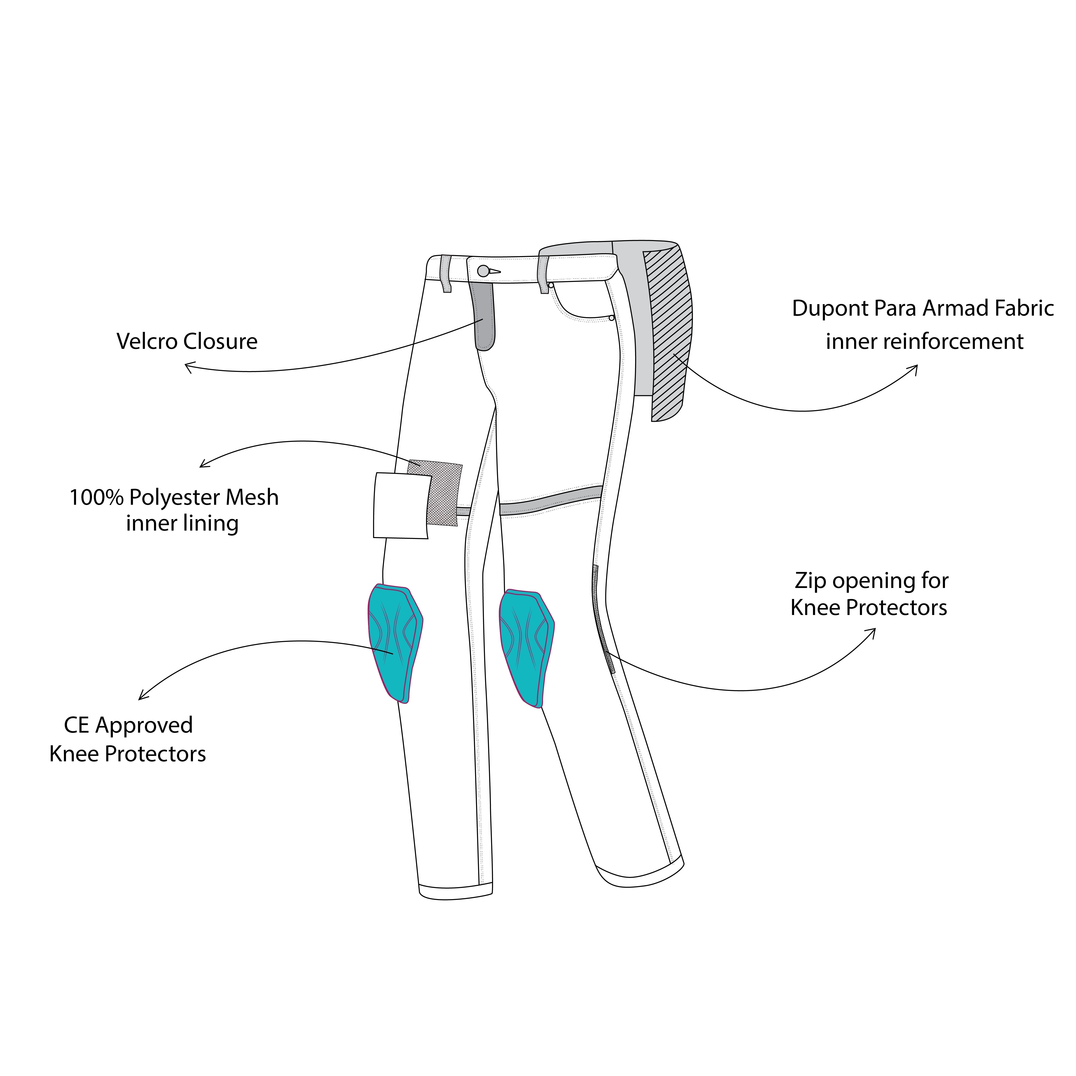 BELA STROKE (MXD-406) Jeans Moto Calcas Azul Sujo
