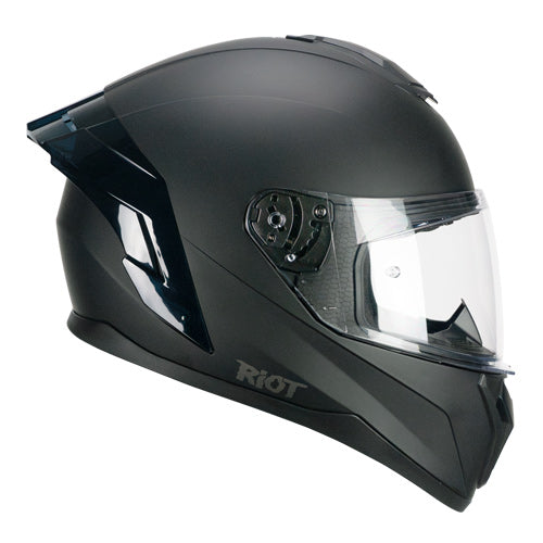 CGM 330A RIOT MONO Integral Moto Casco Negro Mate