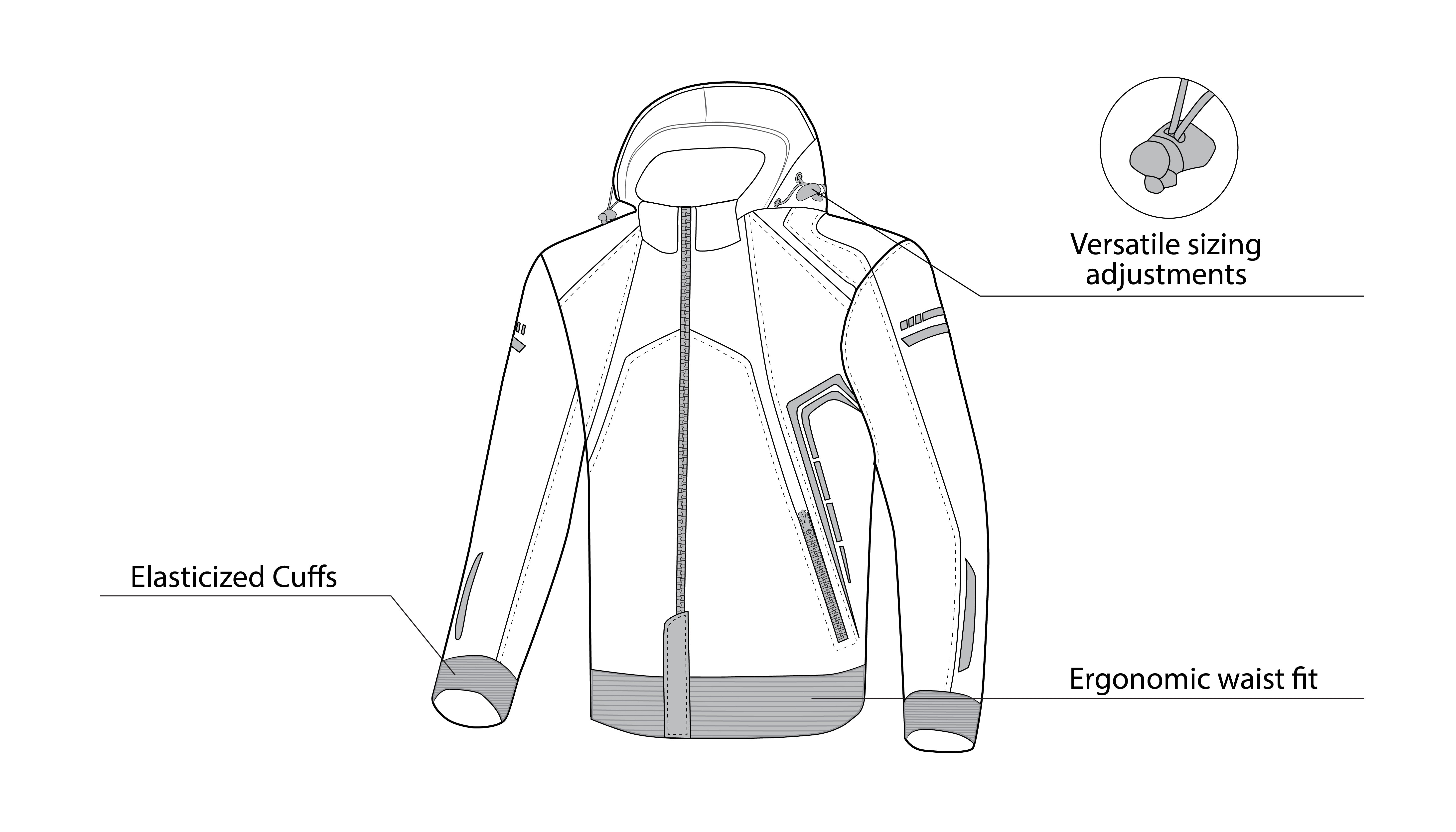 BELA BREEZE SOFTSHELL Moto Capuz Jaquetas Preto Azul