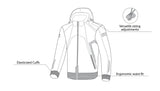 BELA BREEZE SOFTSHELL Moto Capuz Jaquetas Preto Azul