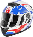 ACERBIS - CASCO MODULAR SEREL 22.06 Blanco/Azul/Rojo