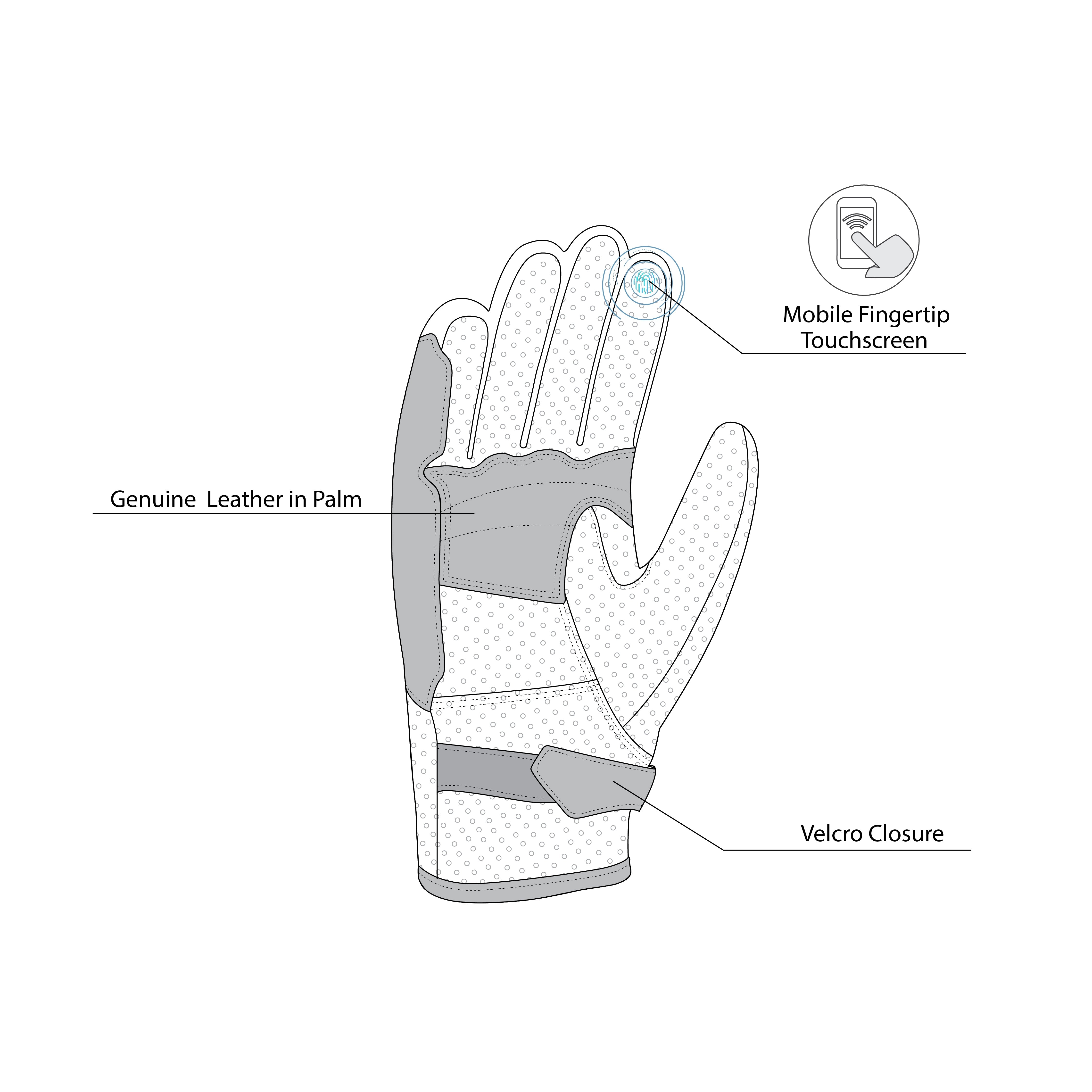 BELA IMPACT Women's Motorcycle Leather Gloves Black – 7 – Maximomoto PT