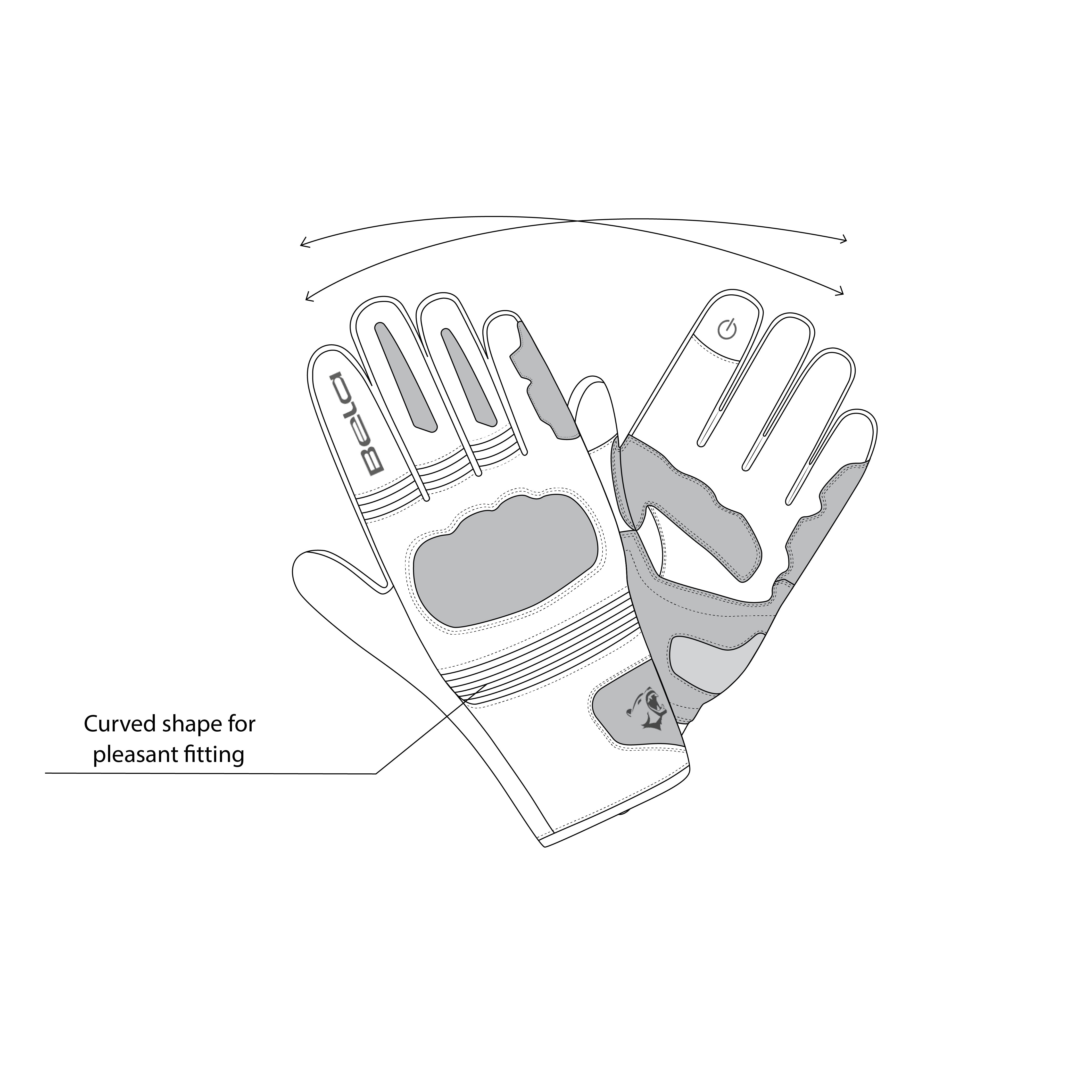 BELA Boom Winter WP Motorcycle Ladies Leather Gloves Black – 2 – Maximomoto PT