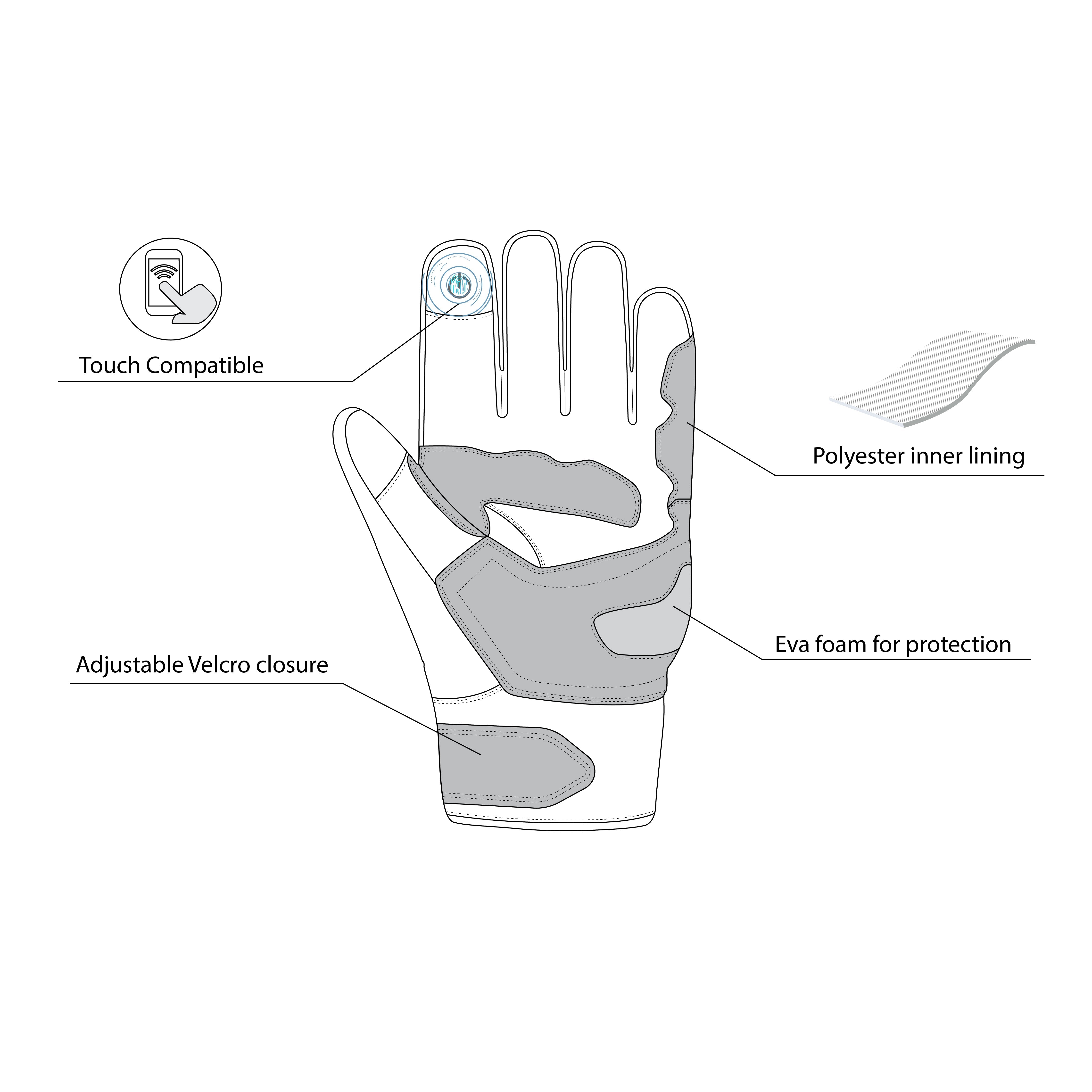 BELA BOOM WINTER WP Motorcycle Ladies Leather Gloves – 8 – Maximomoto PT