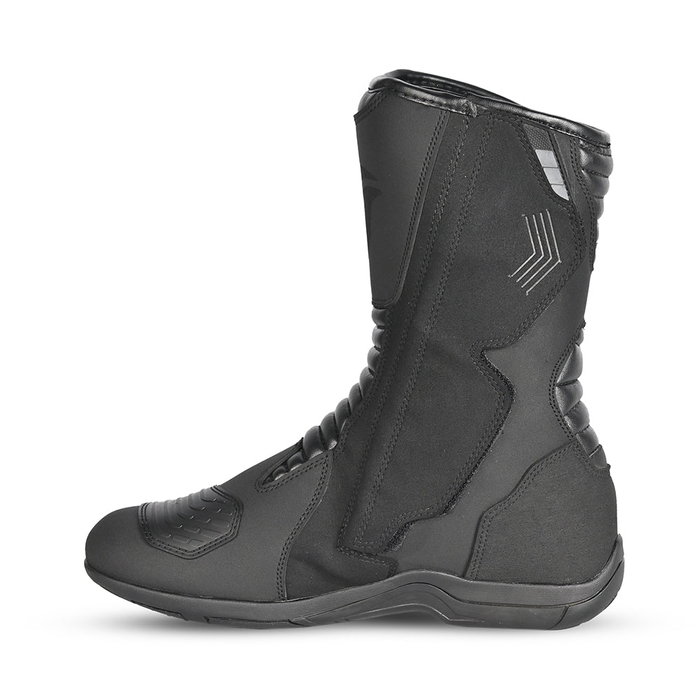 R-TECH TROJAN LUNAR Moto Couro Botas Preto