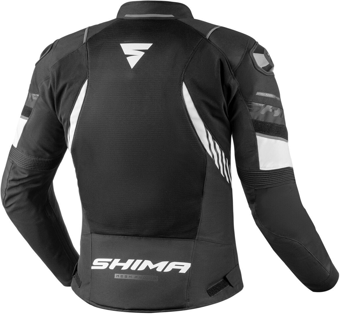 SHIMA MESH PRO 2.0 Moto Homem Casacos Preto Branco