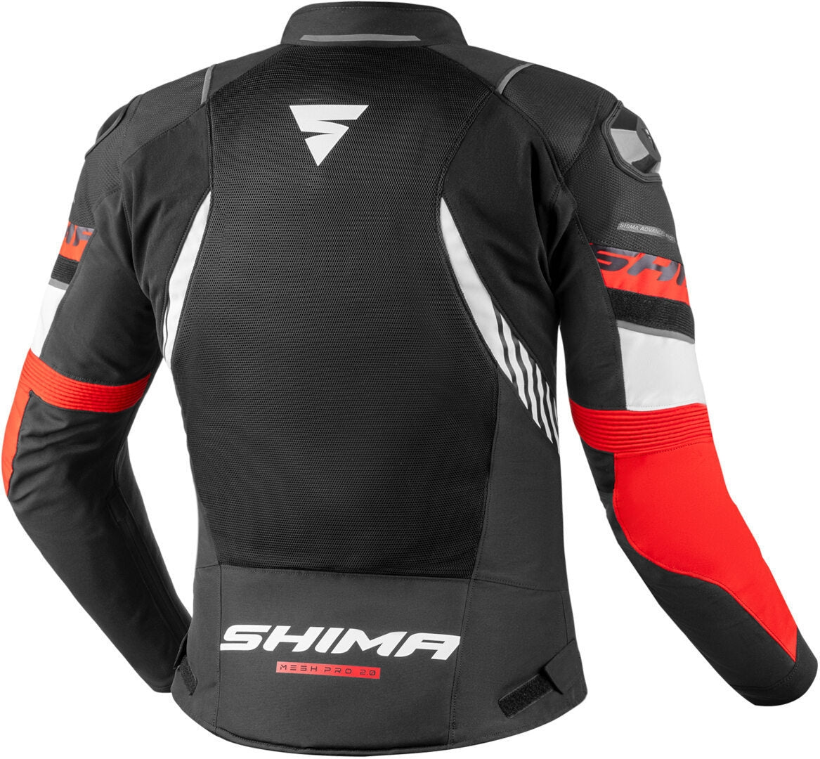 SHIMA MESH PRO 2.0 Moto Homem Casacos Preto Vermelho