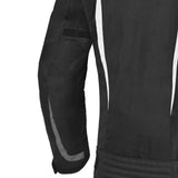 BELA HIGHLAND Motociclista Senhora Casaco Preta Gelo Cinzento