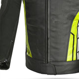 BELA Rocket Homem Moto Piel Casacos Preto Fluor Amarelo