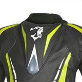 BELA Rocket Homem Moto Piel Casacos Preto Fluor Amarelo