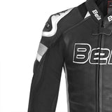BELA Rocket Homem Moto Piel Casacos Preto Branco