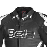 BELA Rocket Homem Moto Piel Casacos Preto Branco