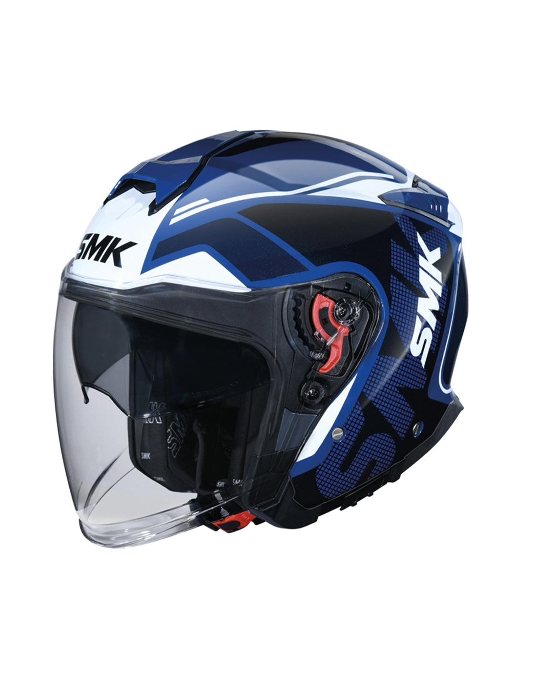 SMK GTJ TOURER DECORADO MOTO ABERTO CAPACETE BRILLO (GL515)