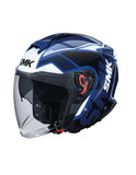 SMK GTJ TOURER DECORADO MOTO ABERTO CAPACETE BRILLO (GL515)