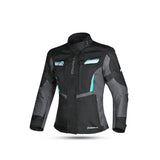 BELA HURRICANE 3 Em 1 Moto Senhora Casaco Turquesa Preto