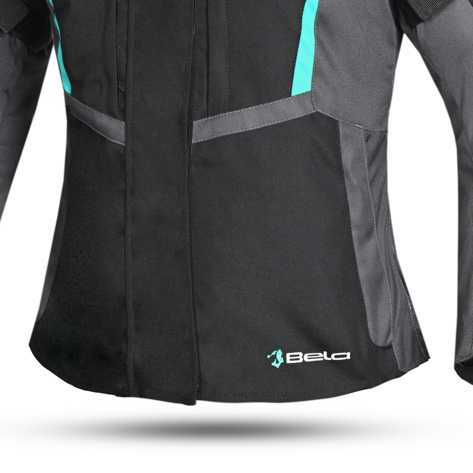 BELA HURRICANE 3 Em 1 Moto Senhora Casaco Turquesa Preto