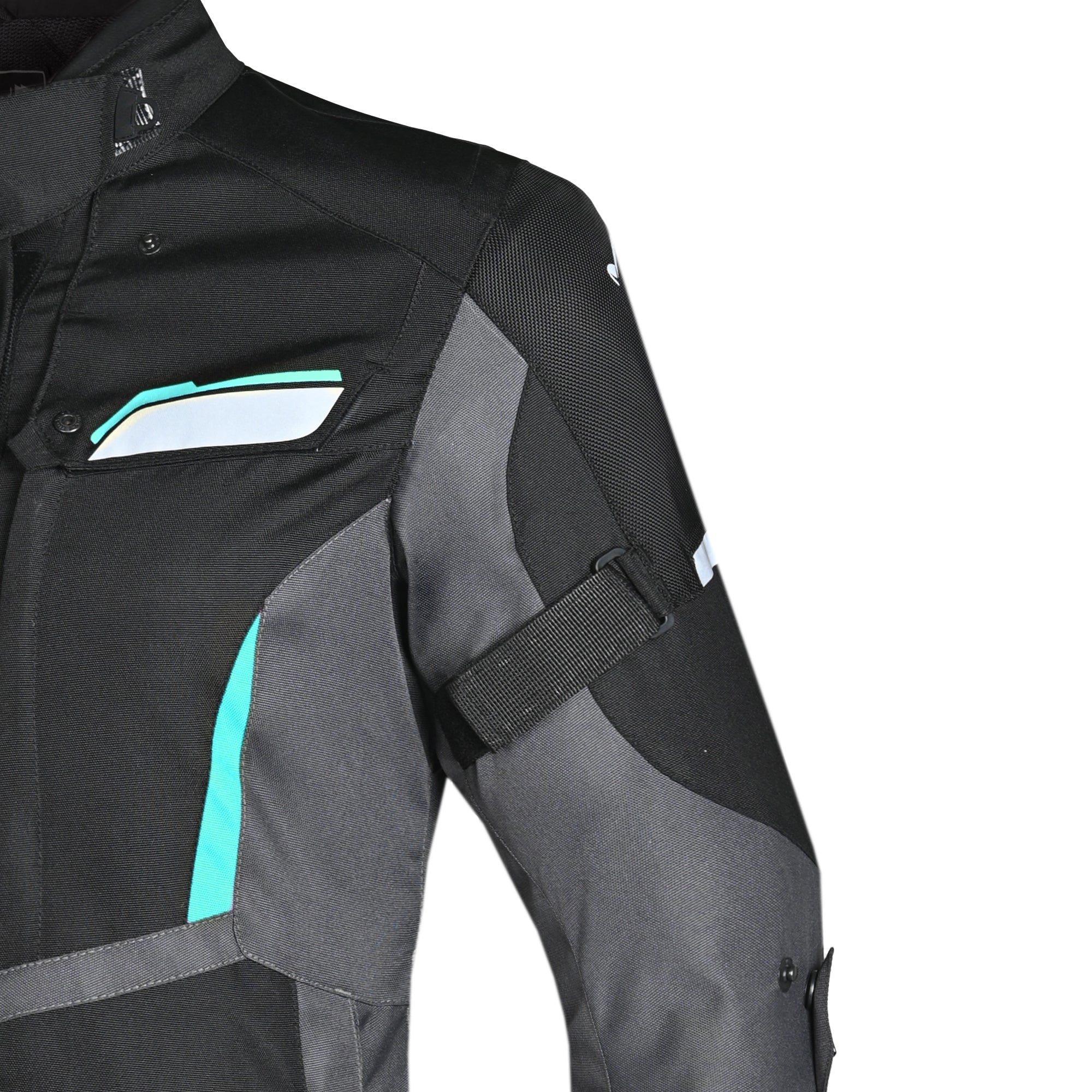 BELA HURRICANE 3 Em 1 Moto Senhora Casaco Turquesa Preto