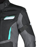 BELA HURRICANE 3 Em 1 Moto Senhora Casaco Turquesa Preto