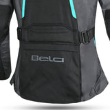 BELA HURRICANE 3 Em 1 Moto Senhora Casaco Turquesa Preto