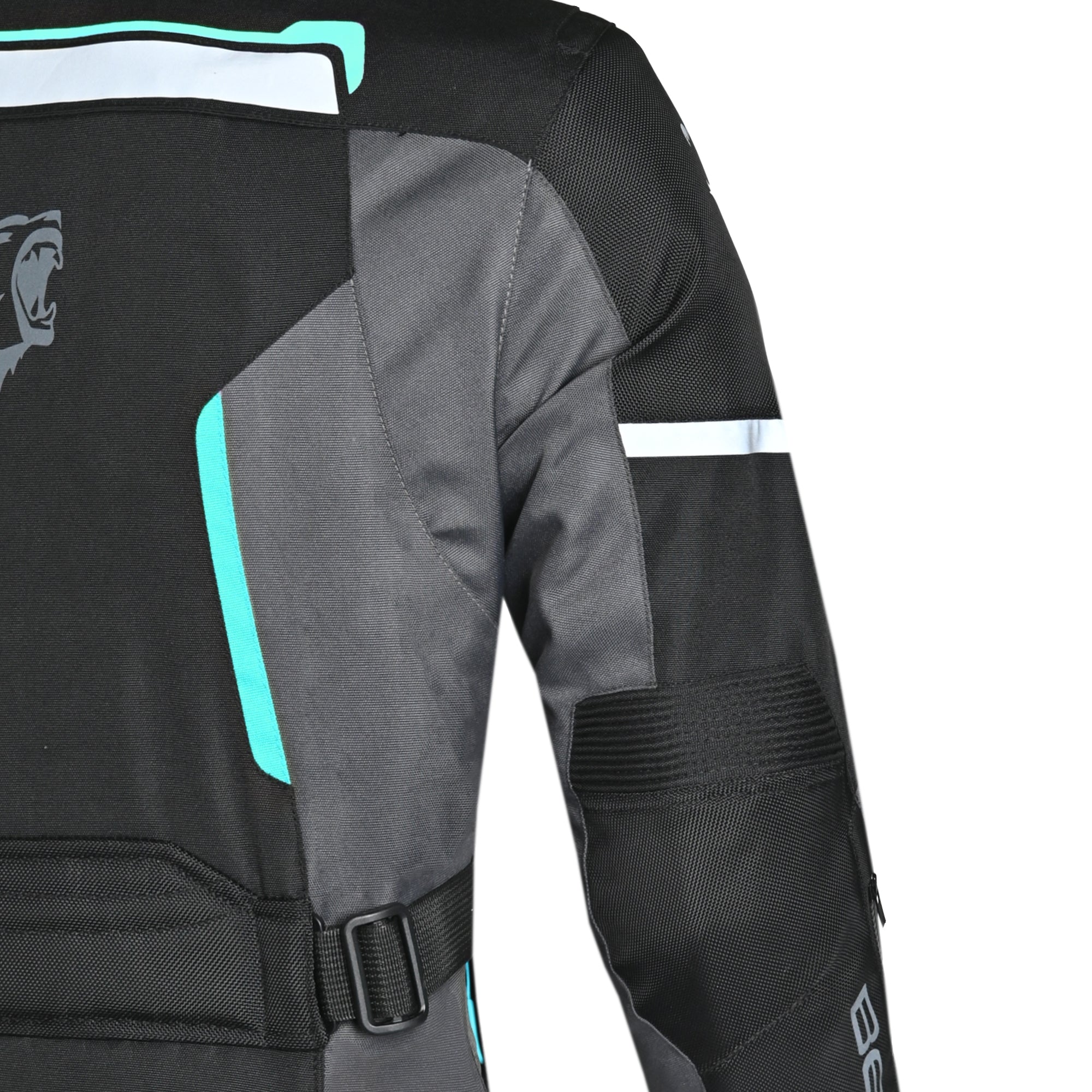 BELA HURRICANE 3 Em 1 Moto Senhora Casaco Turquesa Preto
