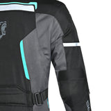 BELA HURRICANE 3 Em 1 Moto Senhora Casaco Turquesa Preto