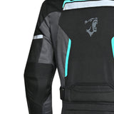 BELA HURRICANE 3 Em 1 Moto Senhora Casaco Turquesa Preto