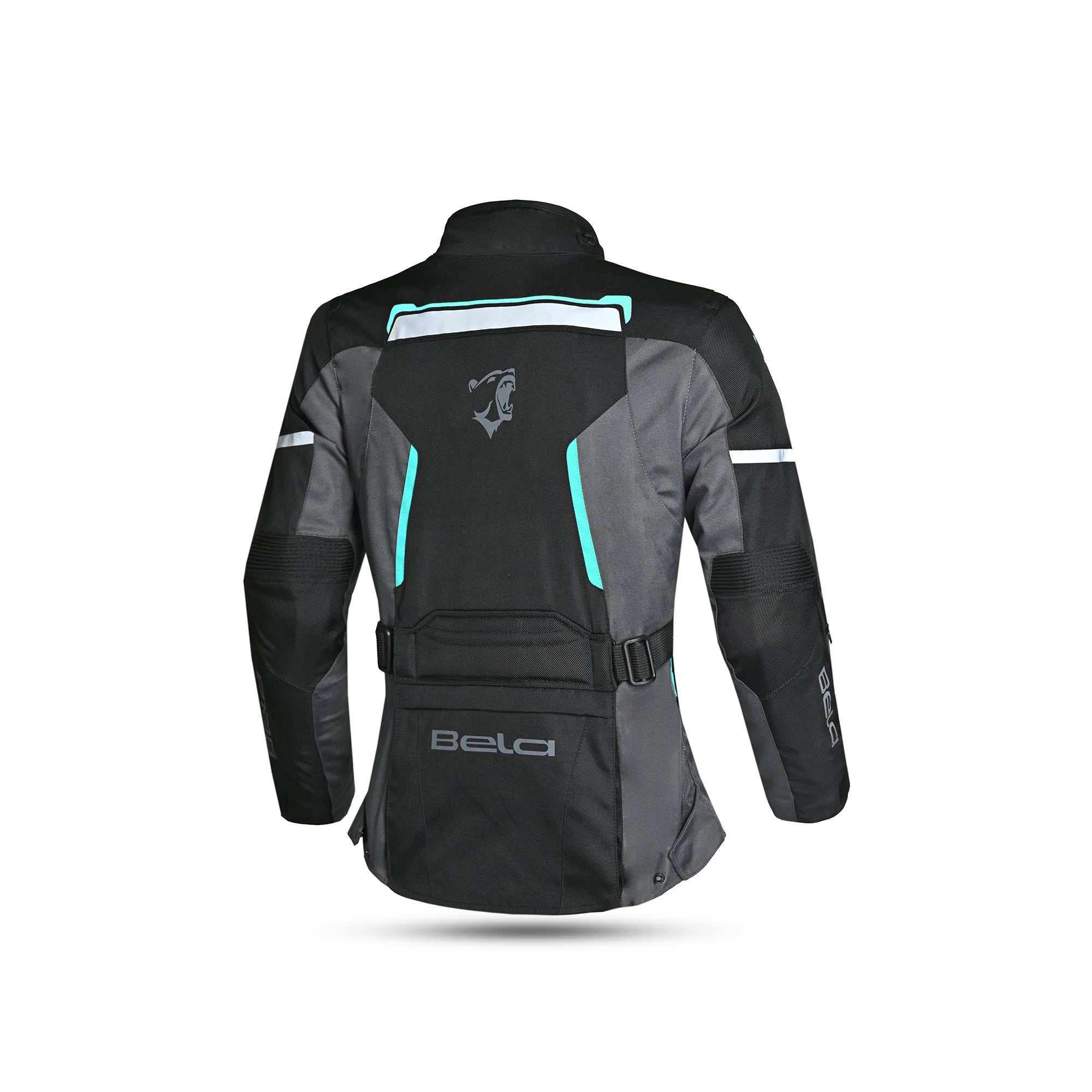 BELA HURRICANE 3 Em 1 Moto Senhora Casaco Turquesa Preto