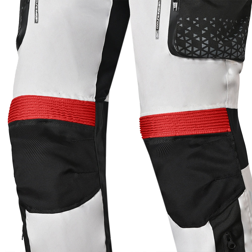 BELA CROSSROAD EXTREME WP Moto Textil Pants Ice Gray Red – 5 – Maximomoto PT
