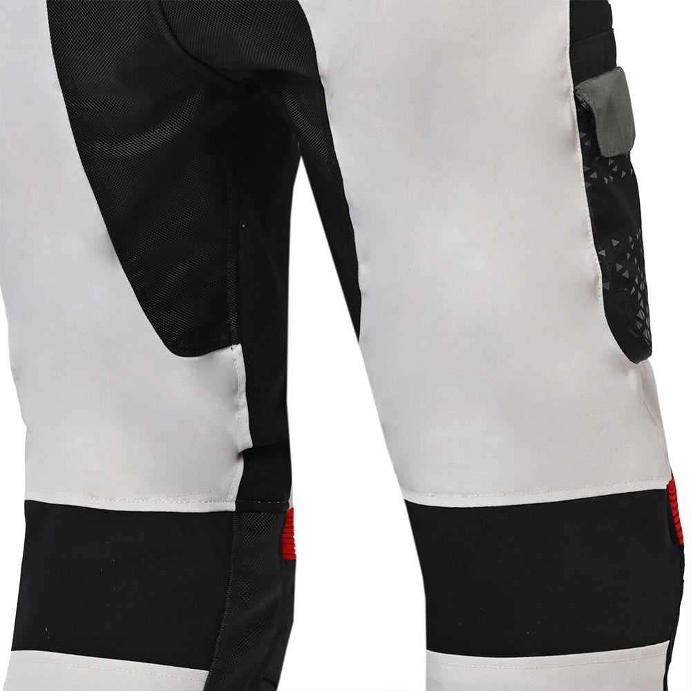 BELA CROSSROAD EXTREME WP Moto Textil Pants Ice Gray Red – 8 – Maximomoto PT