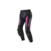 BELA ROCKET Couro Moto Senhora Calças Preto Rosa – Maximomoto PT