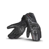 BELA WINTER WP Moto Couro Luvas Preto