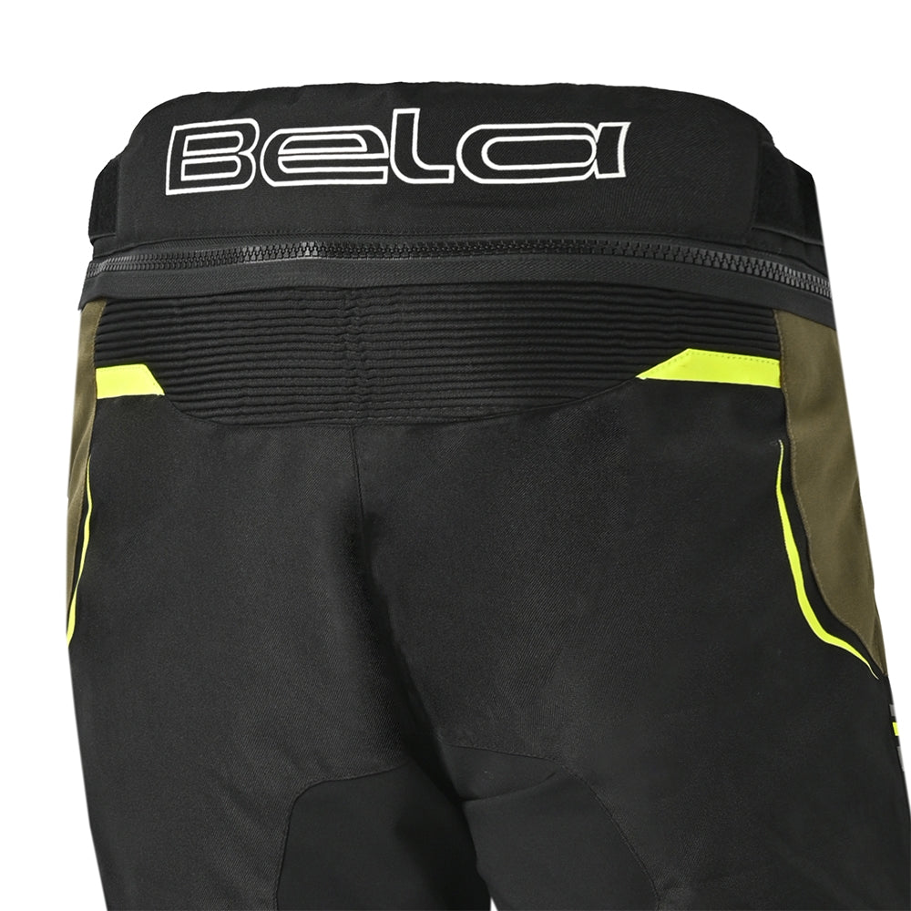 BELA WATSON Moto Textil Calcas Preto Cáqui Amarelo Branco