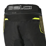 BELA WATSON Moto Textil Calcas Preto Cáqui Amarelo Branco