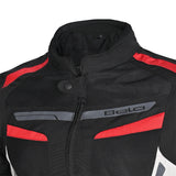 BELA Sprinter Lady Moto Textil Casacos Preto Gelo Vermelho