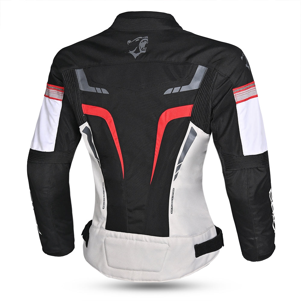 BELA Sprinter Lady Moto Textil Casacos Preto Gelo Vermelho