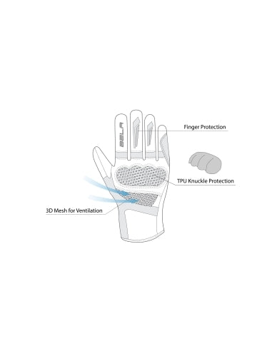 BELA HERO AIR Moto Senhora Textil Luvas Preto Cinza – 5 – Maximomoto PT