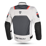 R-TECH SPIRAL MESH Motorcycle Textile Jackets Ice Black Red