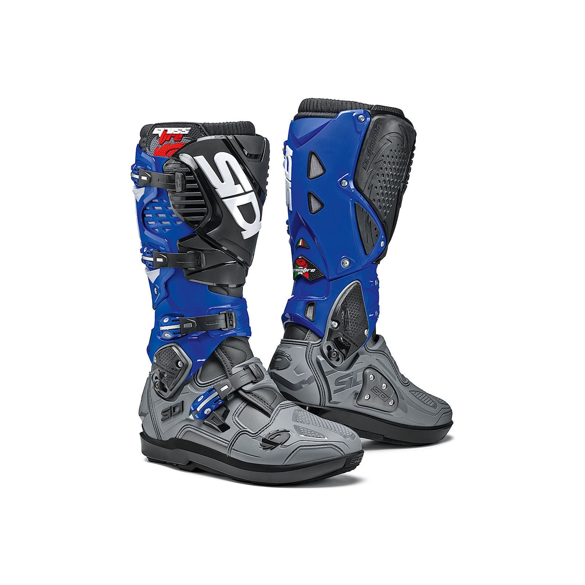 SIDI - CROSSFIRE 3 SRS BOOTS GRAY / BLUE / BLACK – 1 – Maximomoto PT