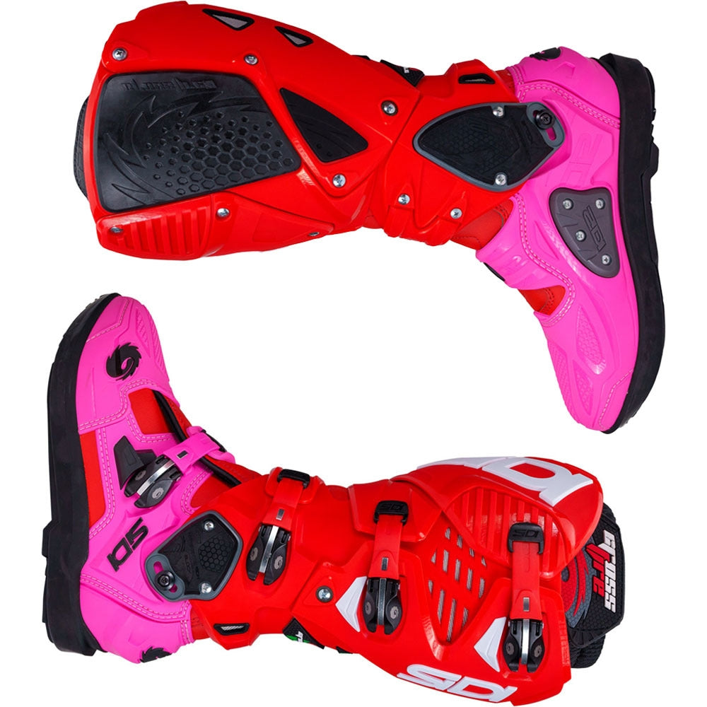 SIDI - CROSSFIRE 3 SRS LIMITED EDITION BOOTS RED / PINK – 6 – Maximomoto PT
