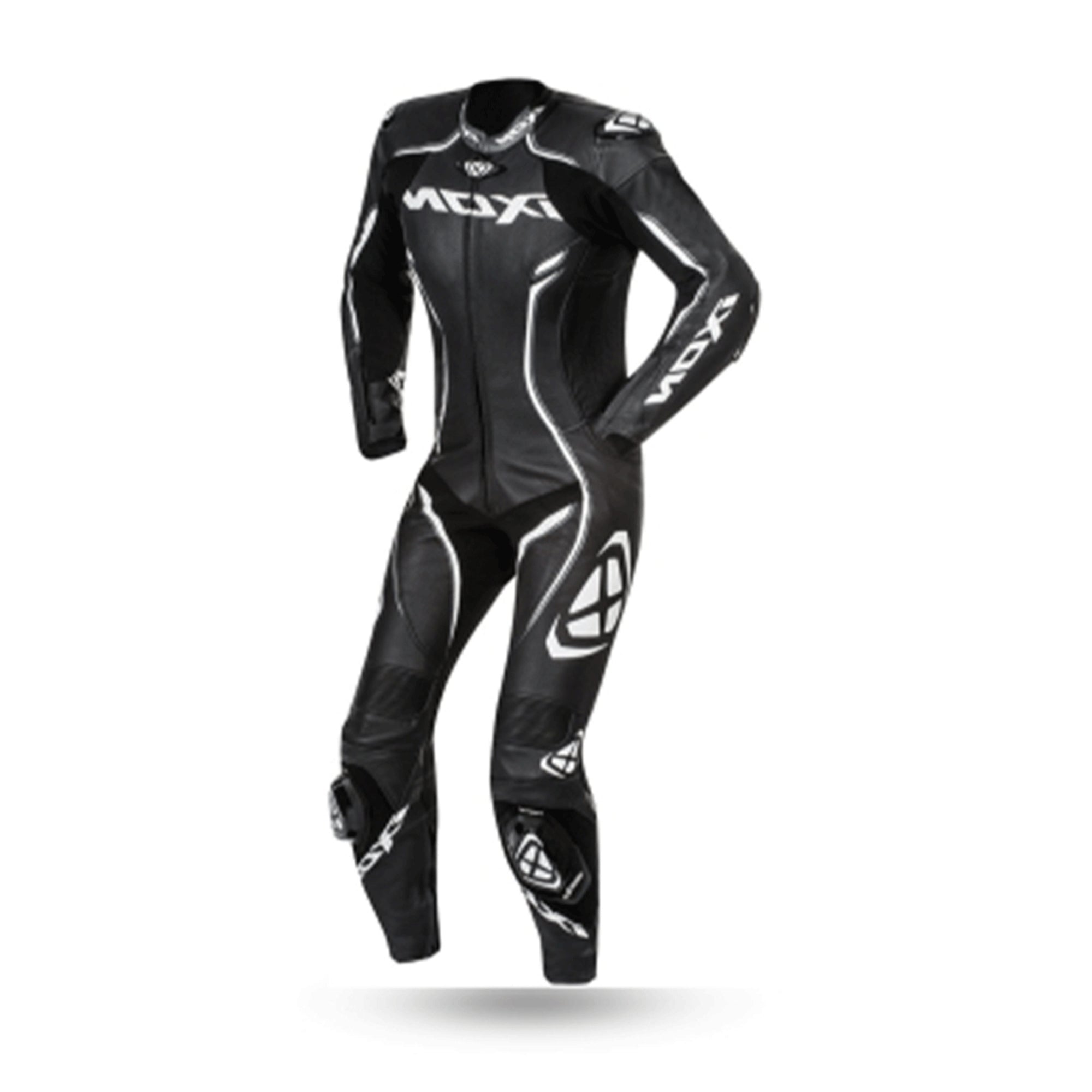 IXON VORTEX Moto Couro Senhora Fatos Preto Branco – 1 – Maximomoto PT